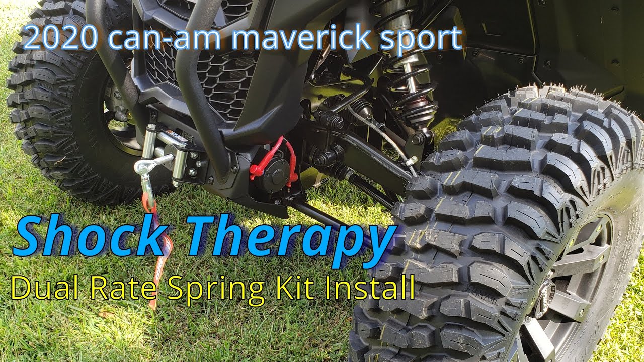 2020 can am maverick sport shock therapy spring install.