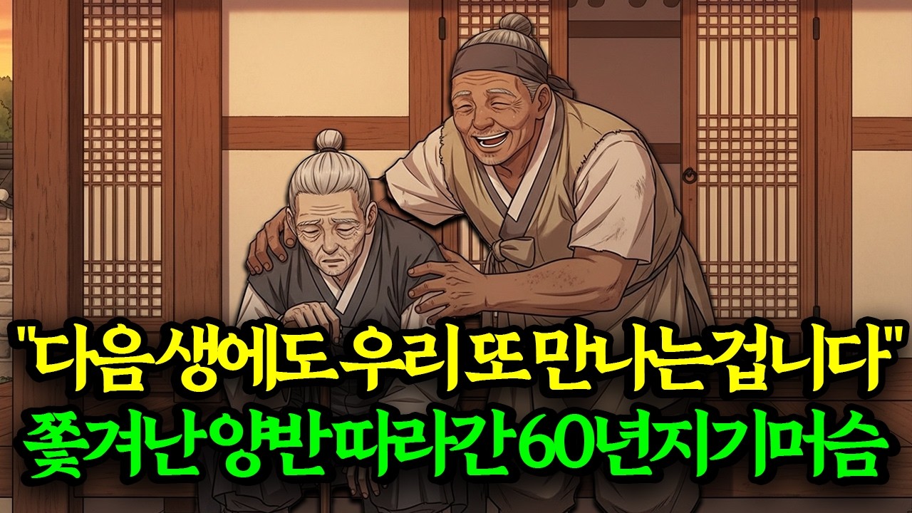 영감마님 곁은 자기가 지킨다는 60년 지기 늙은 머슴