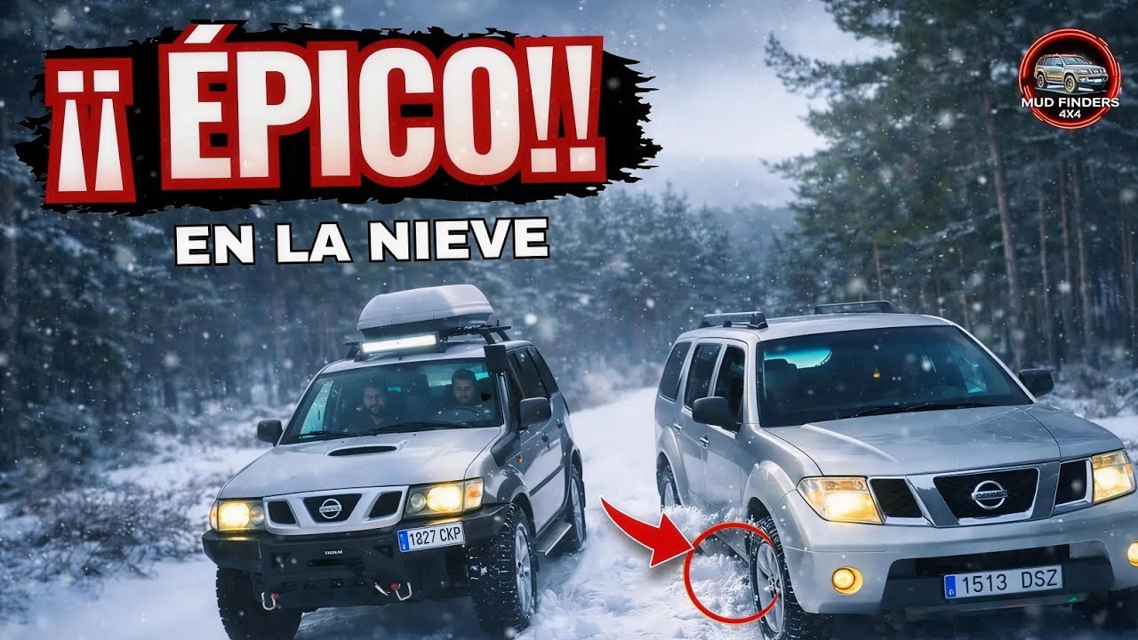 //🪵 RUTA 4X4 y NIEVE❄️ acaba siendo ÉPICA🏔️// Nissan Pathfinder VS Nissan Terrano 
