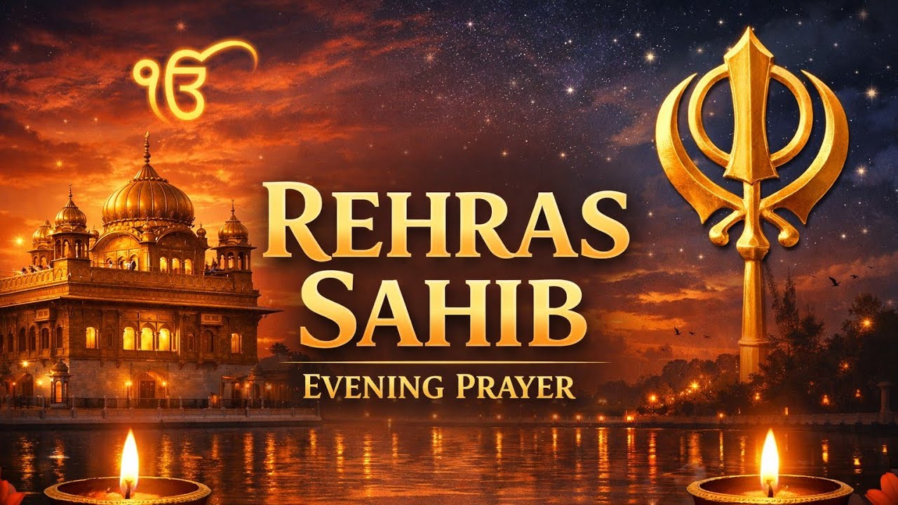 Rehras Sahib Path | Evening Prayer of Peace & Protection#rehrassahib #livegurbani