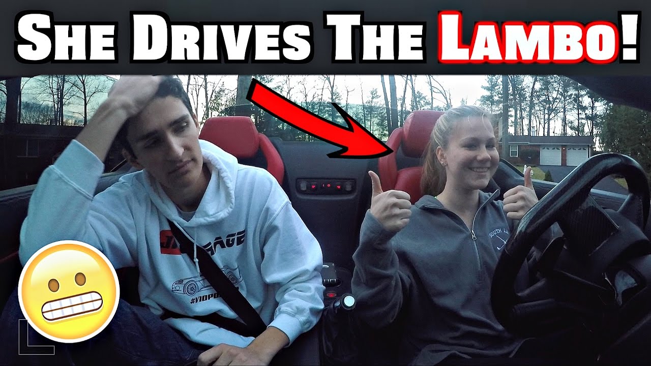 Girl Driving My Lamborghini! Hilarious Reactions!