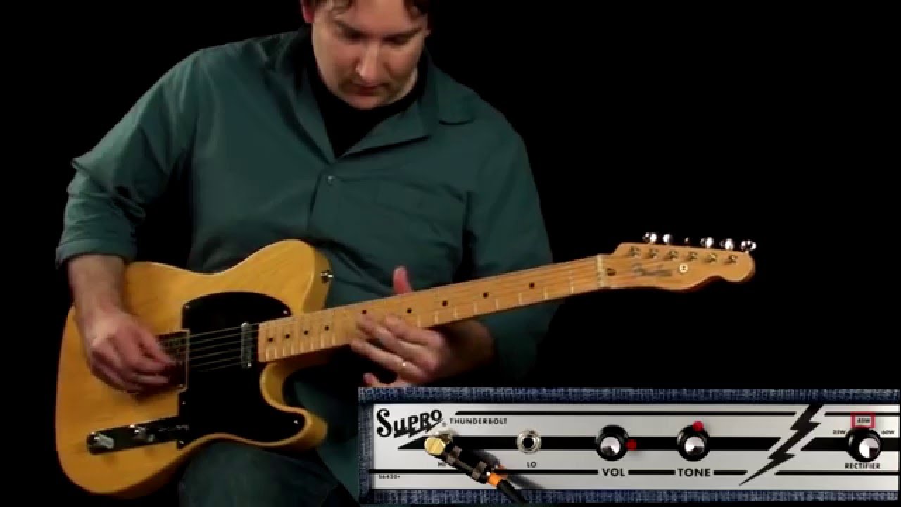 Supro S6420+ Thunderbolt PLUS 1x15 Tube Combo Amplifier Tone Report Demo by Andy Martin