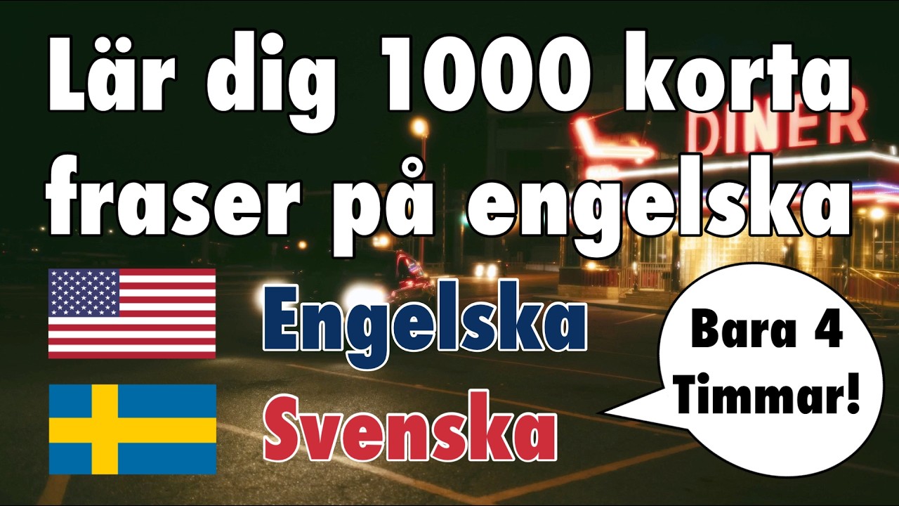 Lär dig 1000 korta fraser på engelska – Perfekt för nybörjare och för att fräscha upp din engelska!