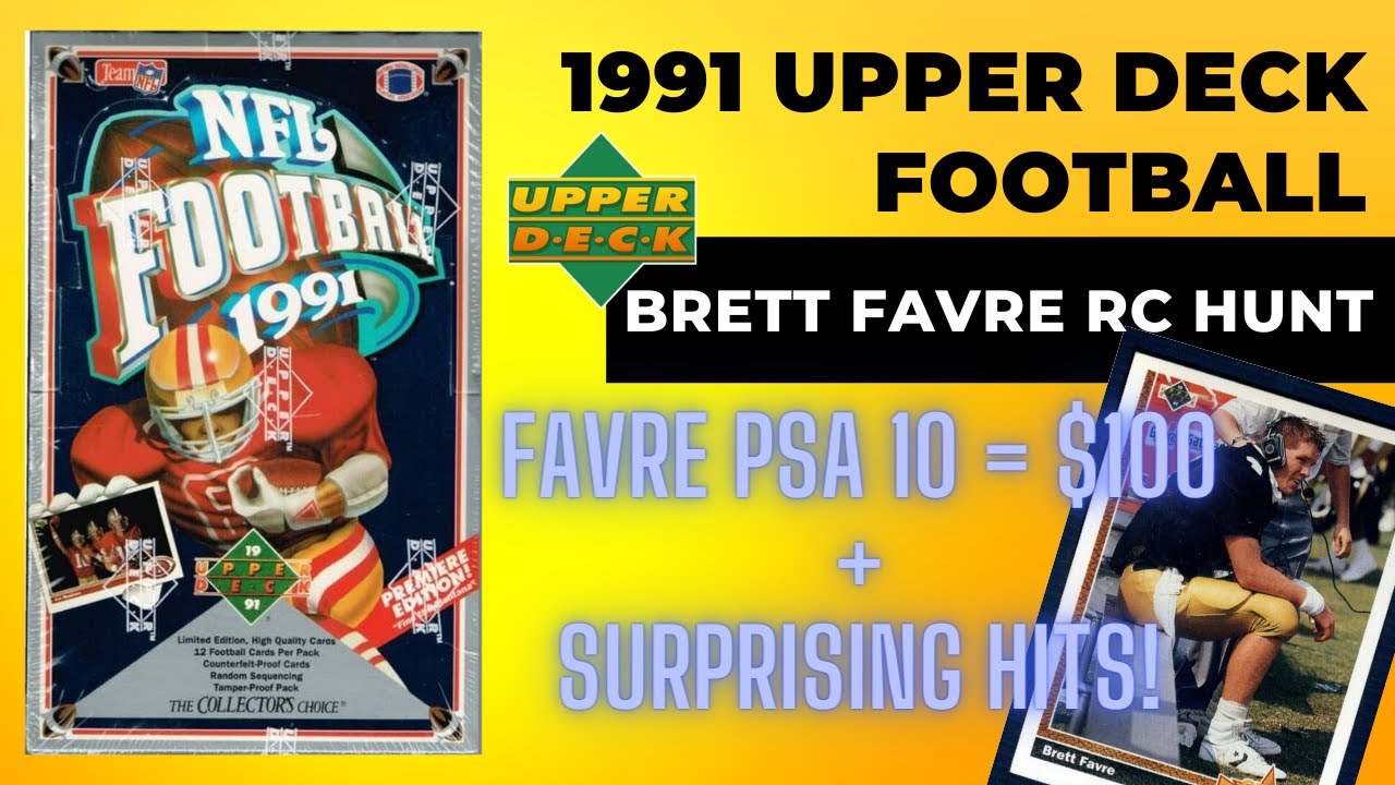 1991 Upper Deck Football Box Break! Brett Favre Hunt! Barry Sanders Holo Surprise!!