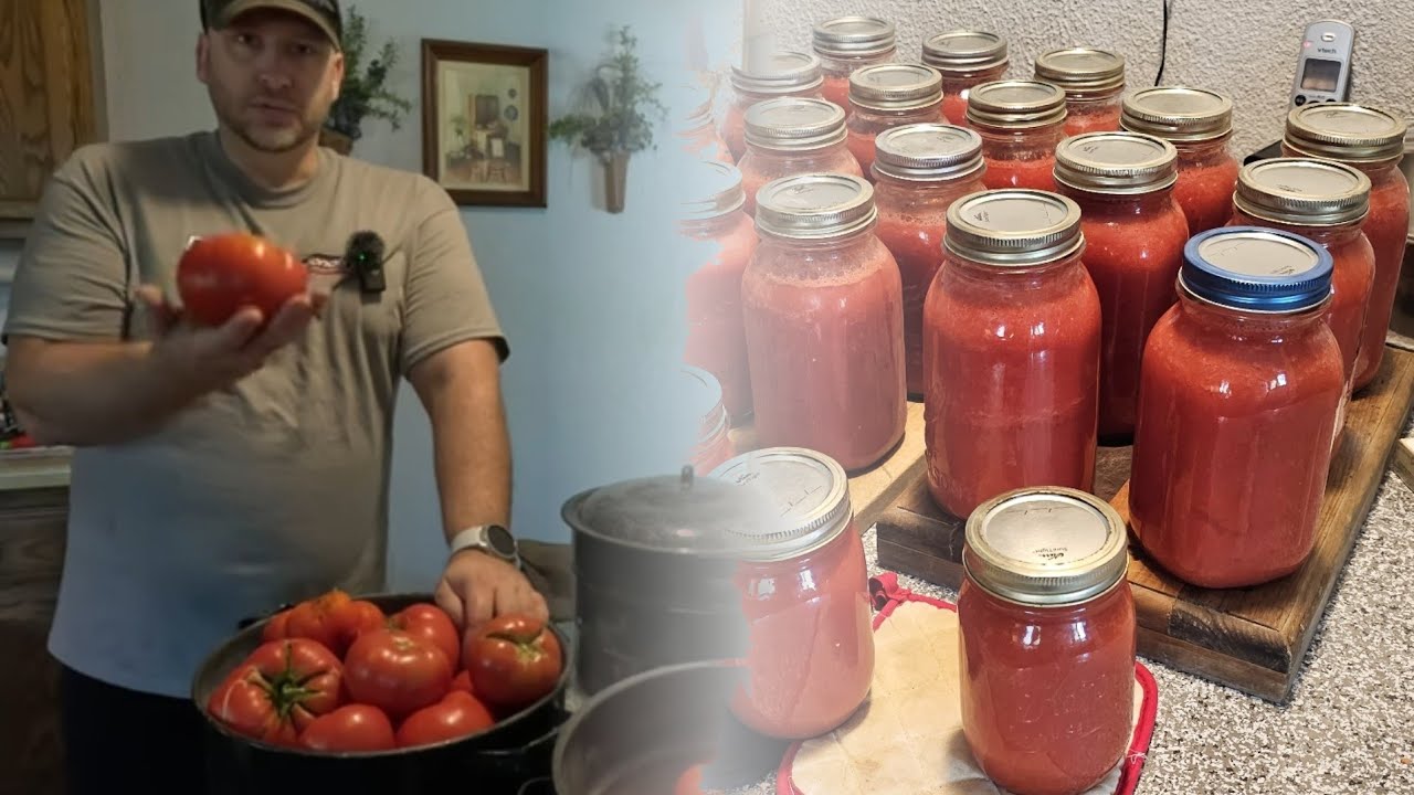 Fresh From The Garden To Canned Juice Without Separation.