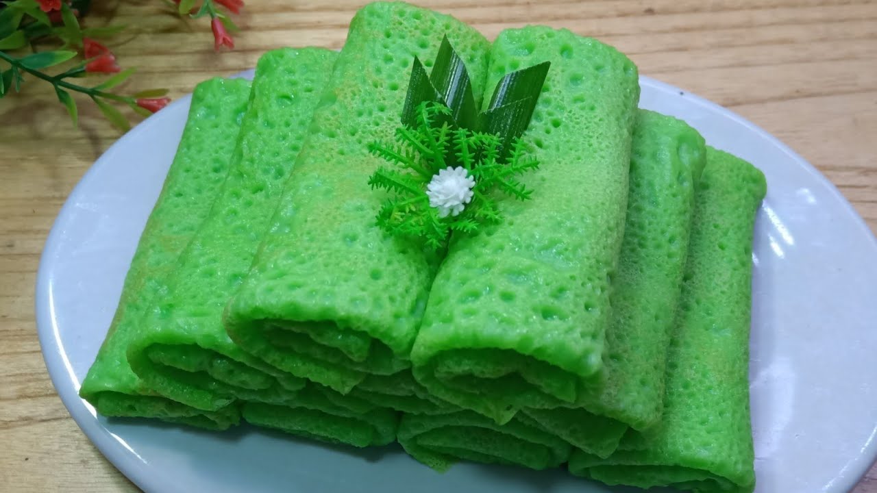 resep dadar gulung isi kelapa takaran sendok | anti sobek dan berpori