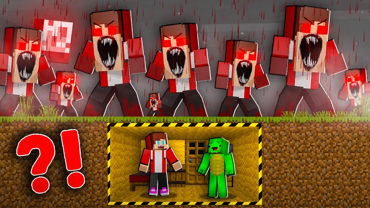 Maizen: JJ.EXE vs Mikey and JJ Security Bunker in Minecraft?!