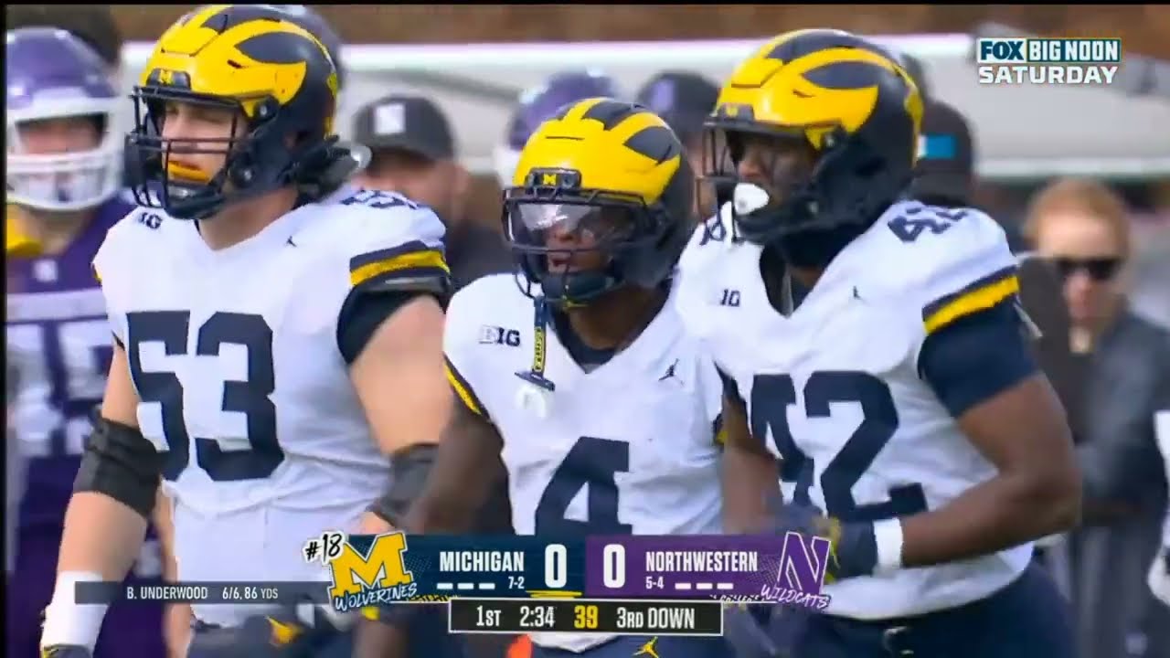 Michigan Highlights vs Northwestern 2025 - Northwestern Radio Call