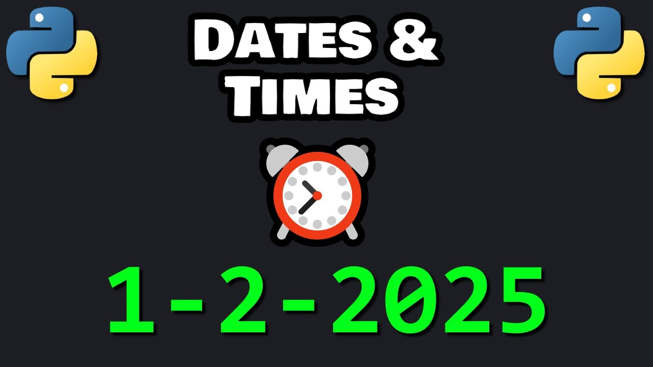 Learn Python DATES & TIMES in 6 minutes! 📅