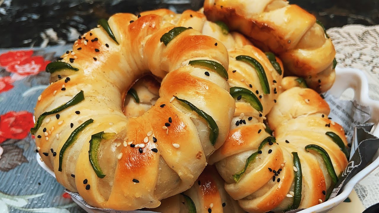 Chicken donut Bread ❤️l Recipe by the perfect plate 🍽️ 