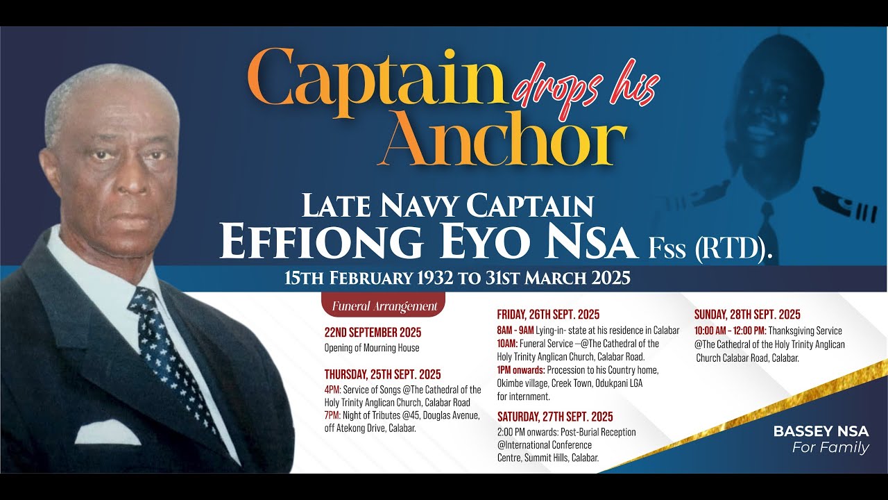 Reception Ceremony In Honor Of Late Navy Captain EFFIONG EYO NSA Fss (RTD).