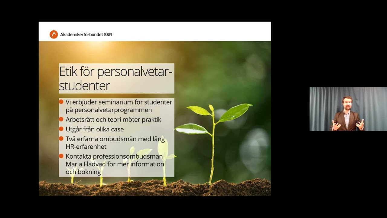 Karriärföreläsning för personalvetare