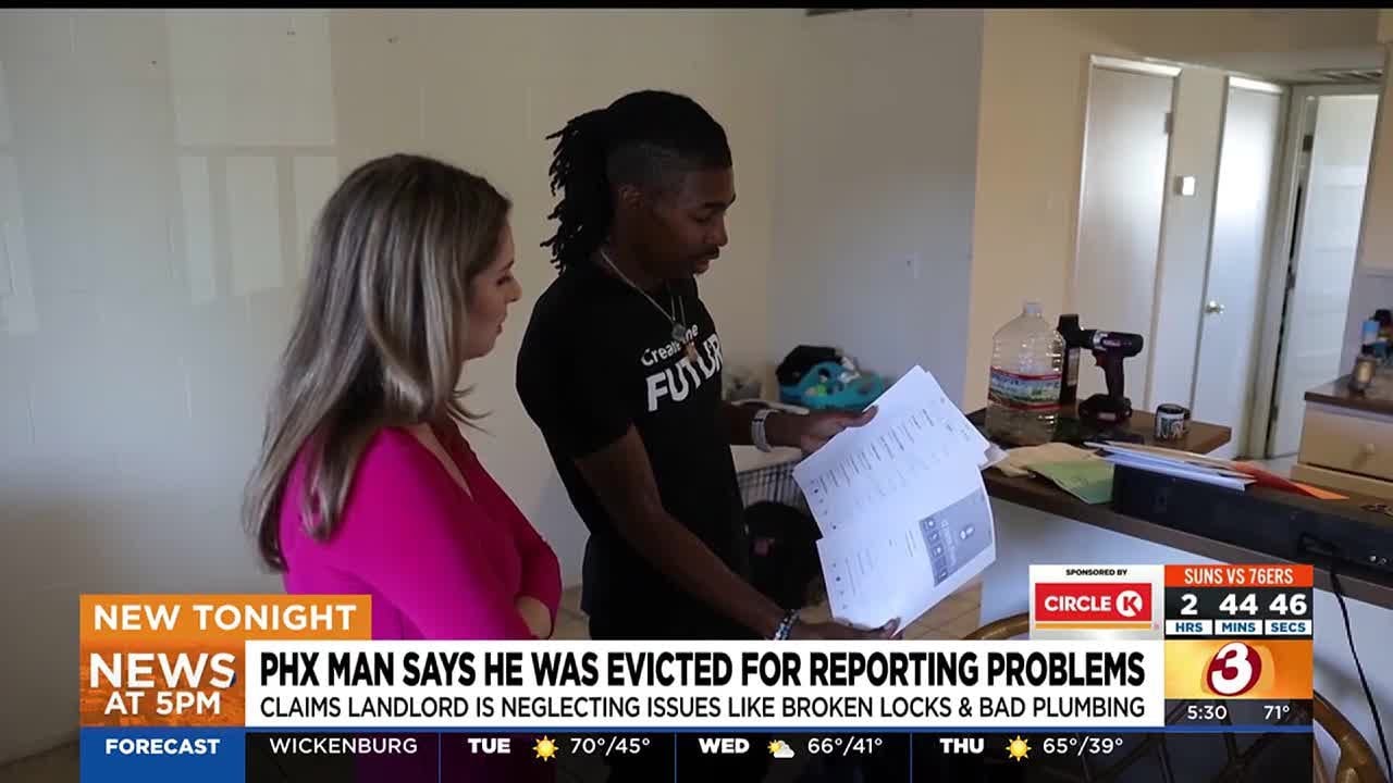 Phoenix man says he&rsquo;s being retaliated against by property manager
