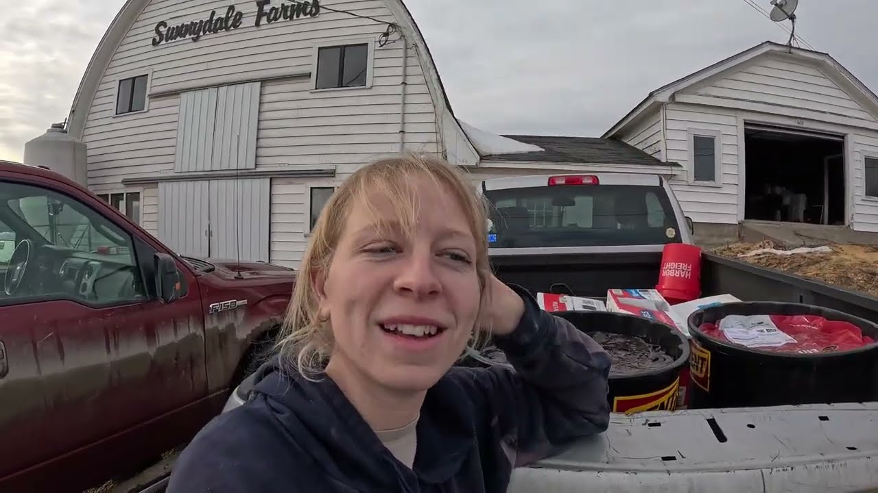 Tractor fuel leak and winter weather just won’t give up…