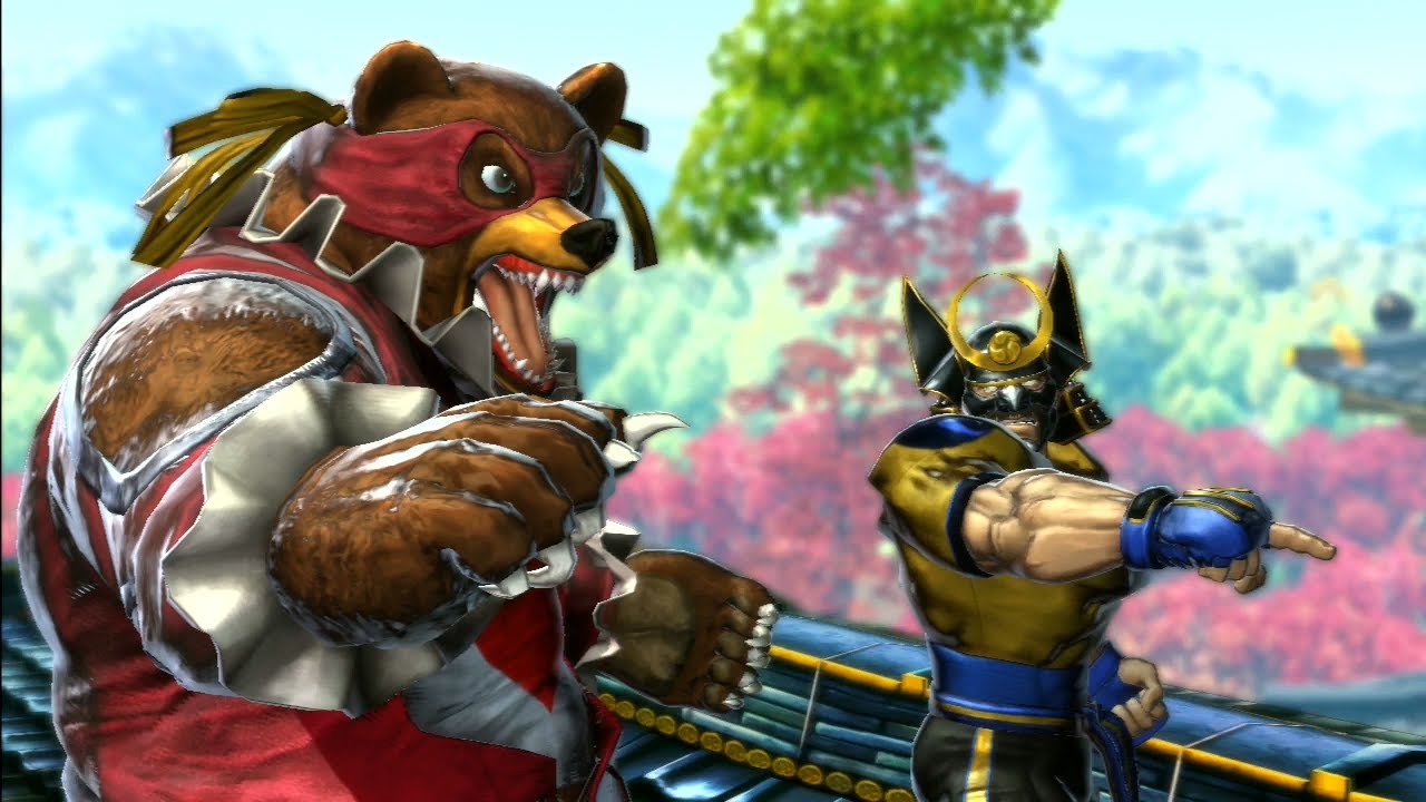 Street Fighter X Tekken Heihachi and Kuma (Team Halloween Party!)