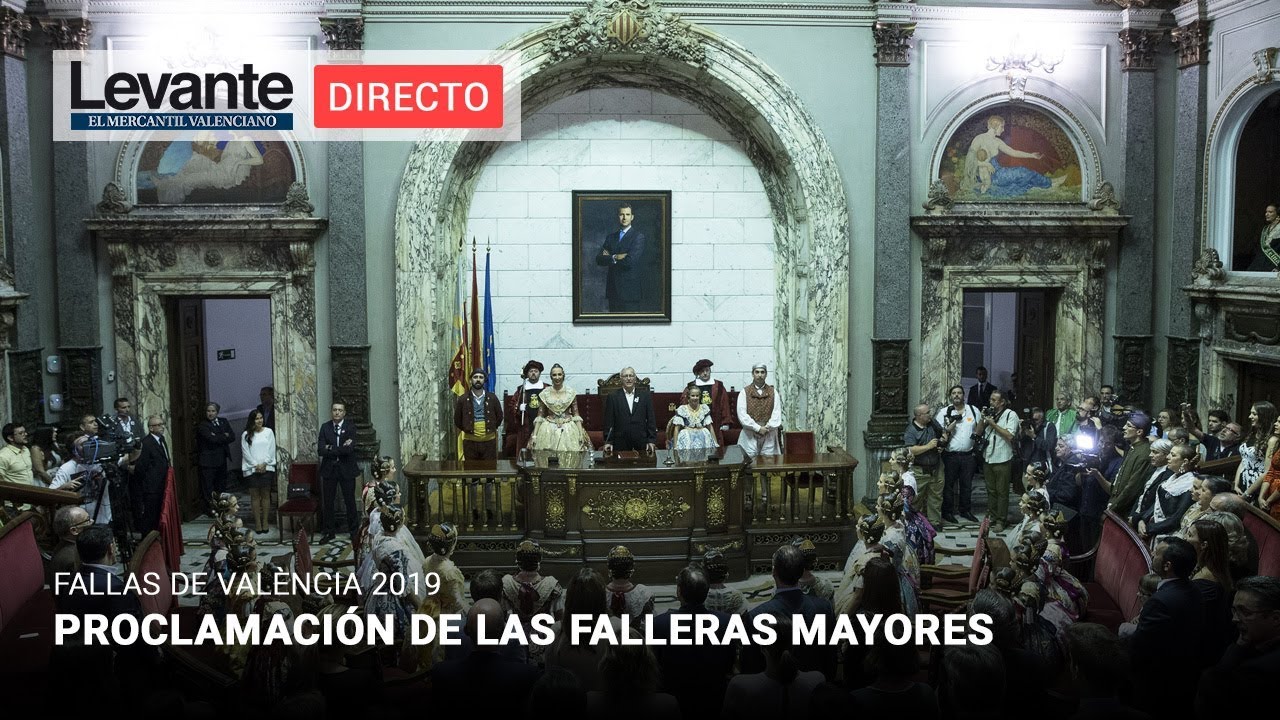 DIRECTO | Proclamaci&oacute;n de las falleras mayores de Val&egrave;ncia 2019
