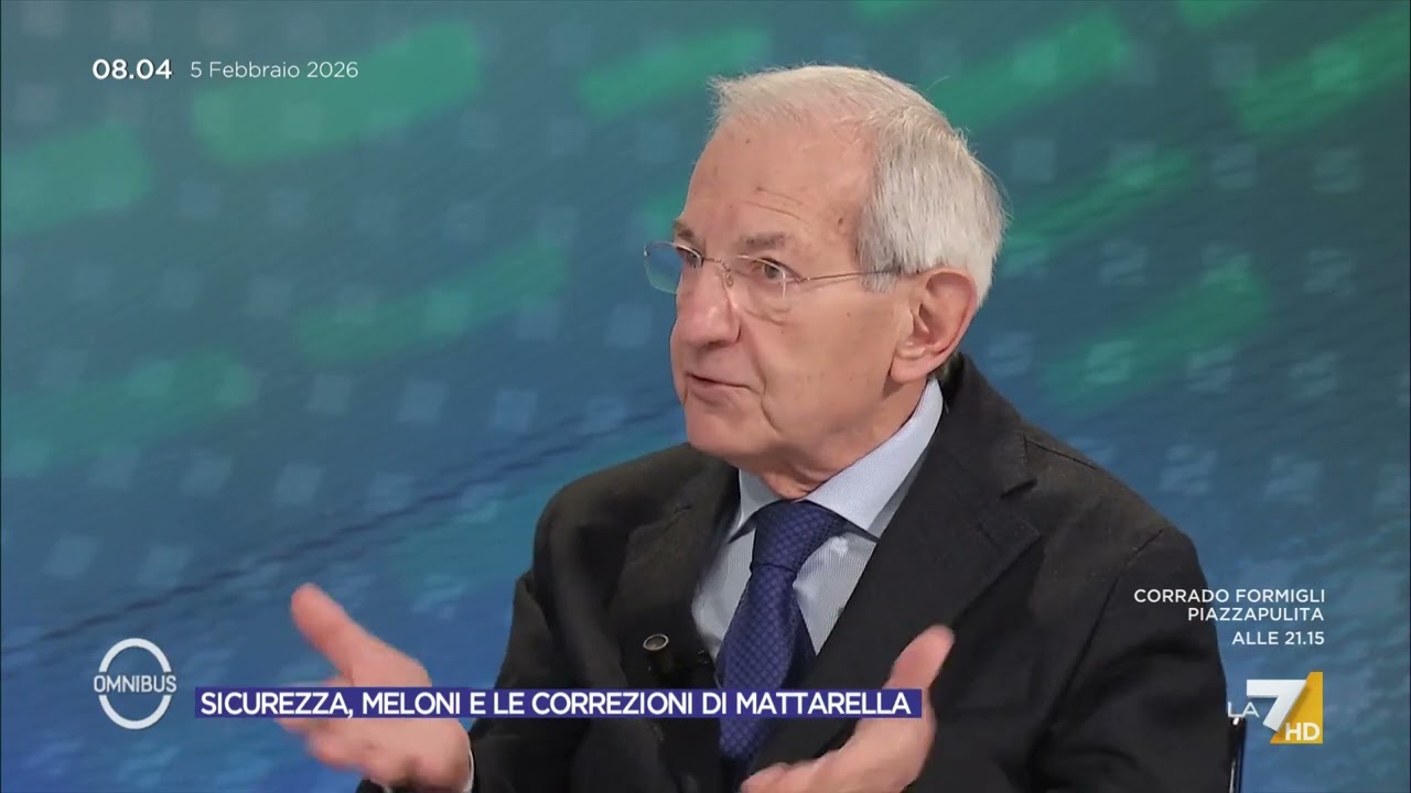 Sicurezza, l'opinione di Violante: 