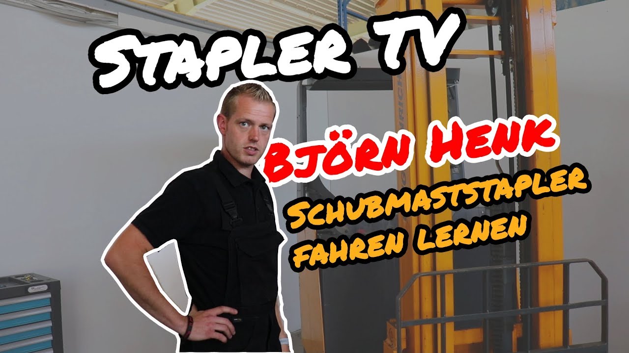 Stapler TV - Gabelstapler fahren lernen - Jungheinrich Schubmaststapler Bedienung - Björn Henk
