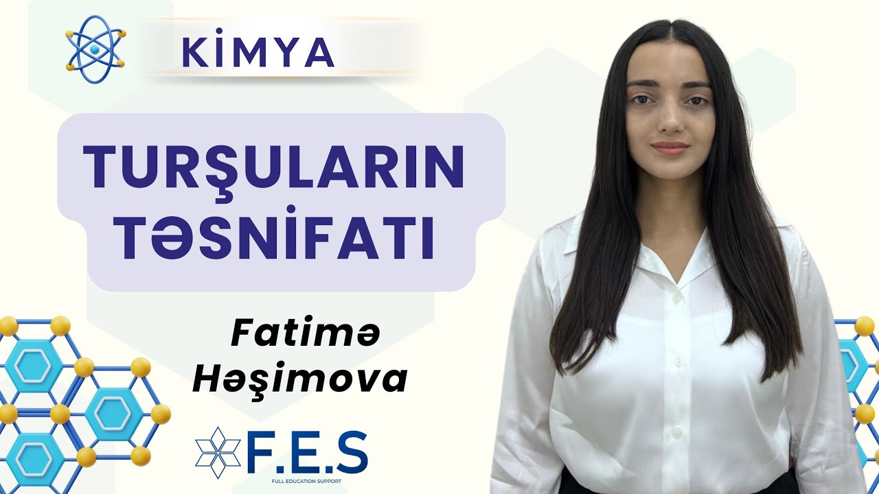 KİMYA | TURŞULARIN TƏSNİFATI |  FATİMƏ HƏŞİMOVA | FES ACADEMY 077-598-38-00 