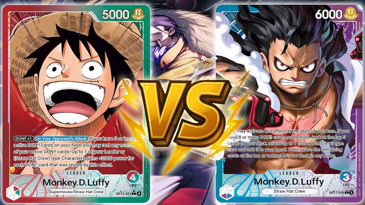RG Luffy Vs UP Luffy | OPTCG Sim Gameplay | OP14