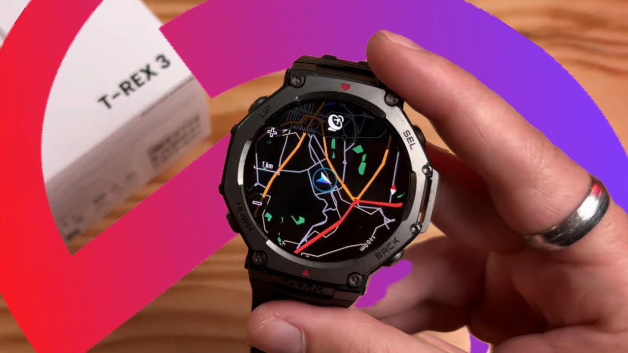 AMAZFIT T-REX 3 - Review / Mapas Offline / 26GB de Memória / Triatlo / Repostas Por Voz