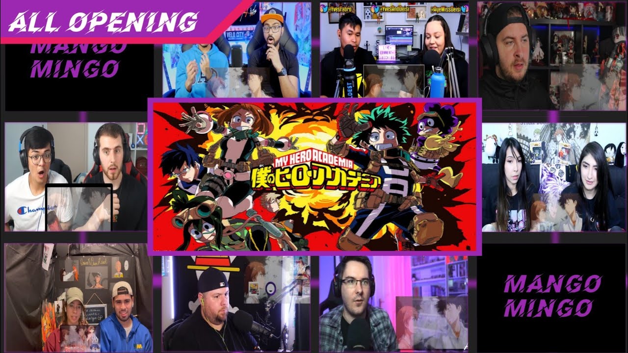 My Hero Academia ALL OPENING 1-9 || REACTION MASHUP