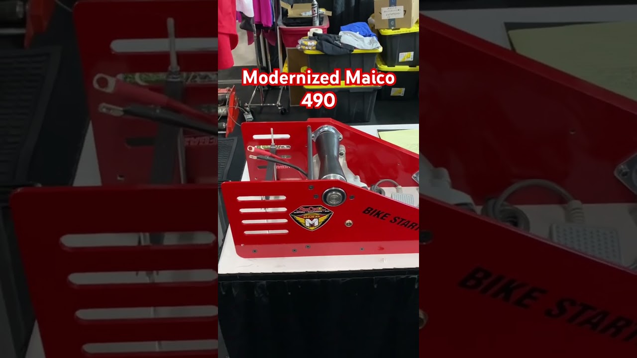 Maico 490 Electric Starter!