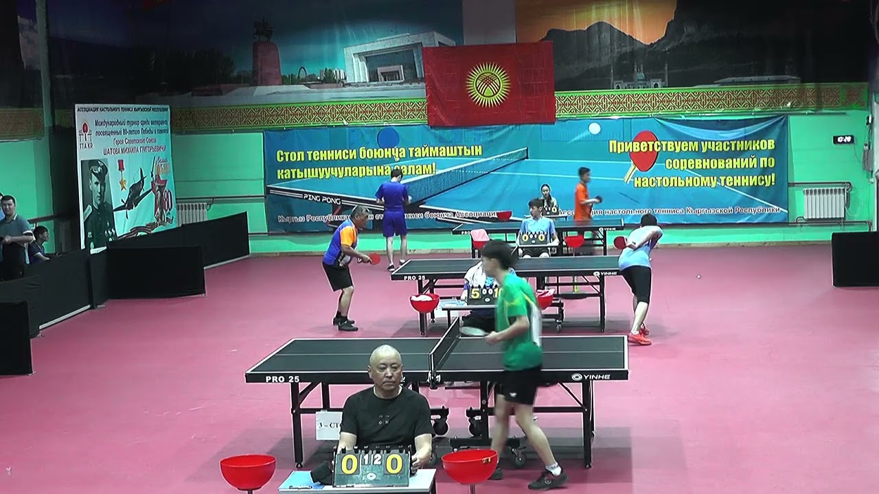 Чемпионат КР по настольному теннису 05 05 2025 вторая камера