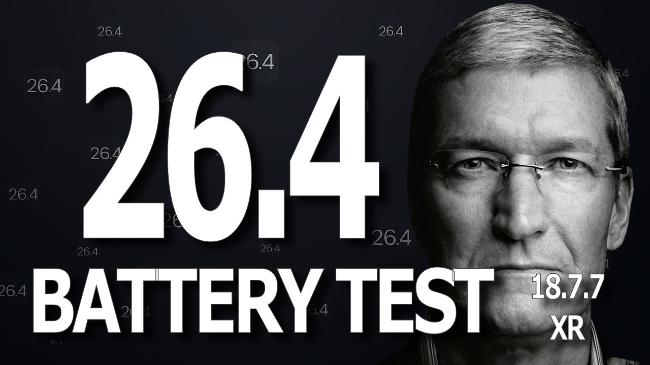 iOS 26.4: Test di durata della batteria / consumo della batteria / prestazioni della batteria.
