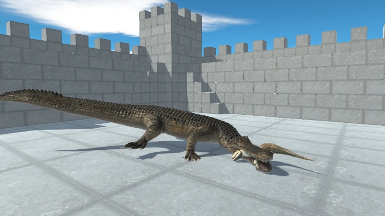 Updated ANCIENT CROCODILE Machimosaurus Rex in Castle vs ALL UNITS Animal Revolt Battle Simulator