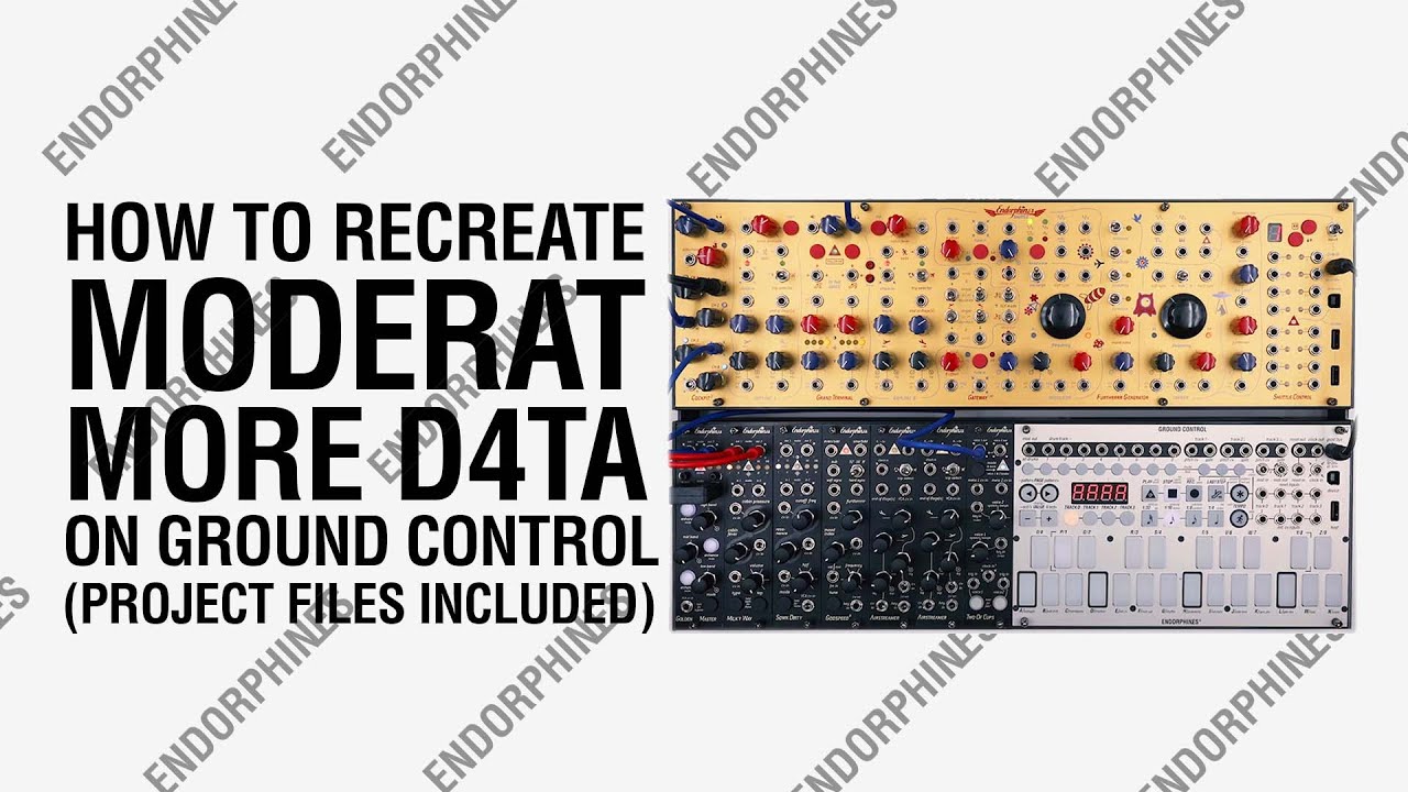 How to make @Moderat -- MORE D4TA using GROUND CONTROL and SHUTTLE SYSTEM (w/project files)