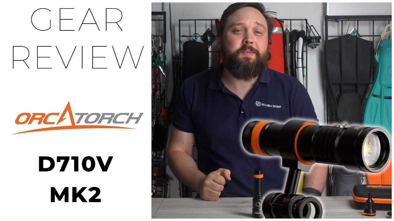 OrcaTorch D710V #Review | Best Budget Underwater Video | Light White, Red & UV Modes #Unboxing