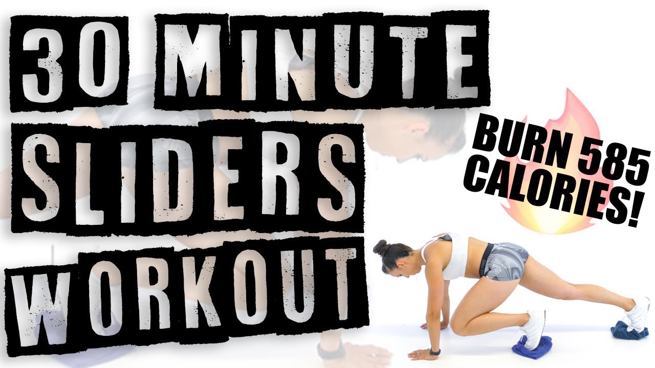 30 Minute Sliders Workout 🔥Burn 400 Calories! 🔥