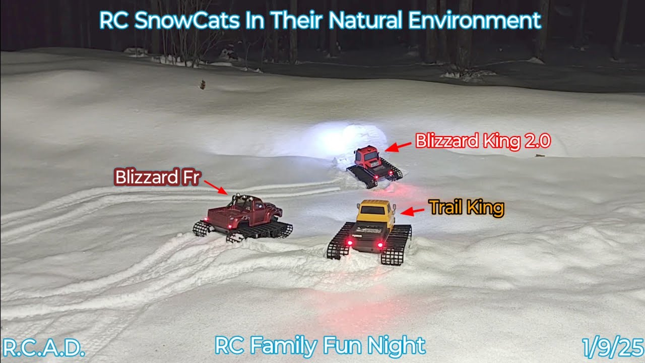 RC Snowcats in Their Natural Environment; RC Family Night with the Kyosho Blizzard's