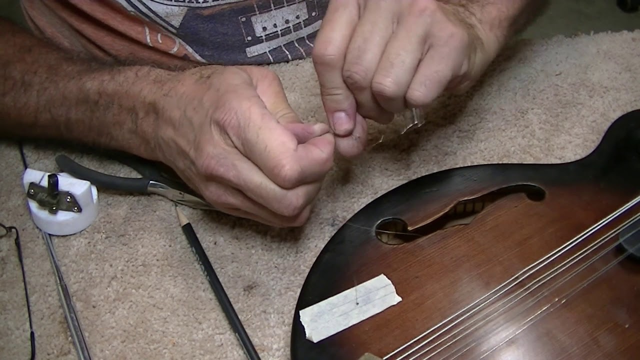 242 RSW Unique Mandolin Bass Bar Repair