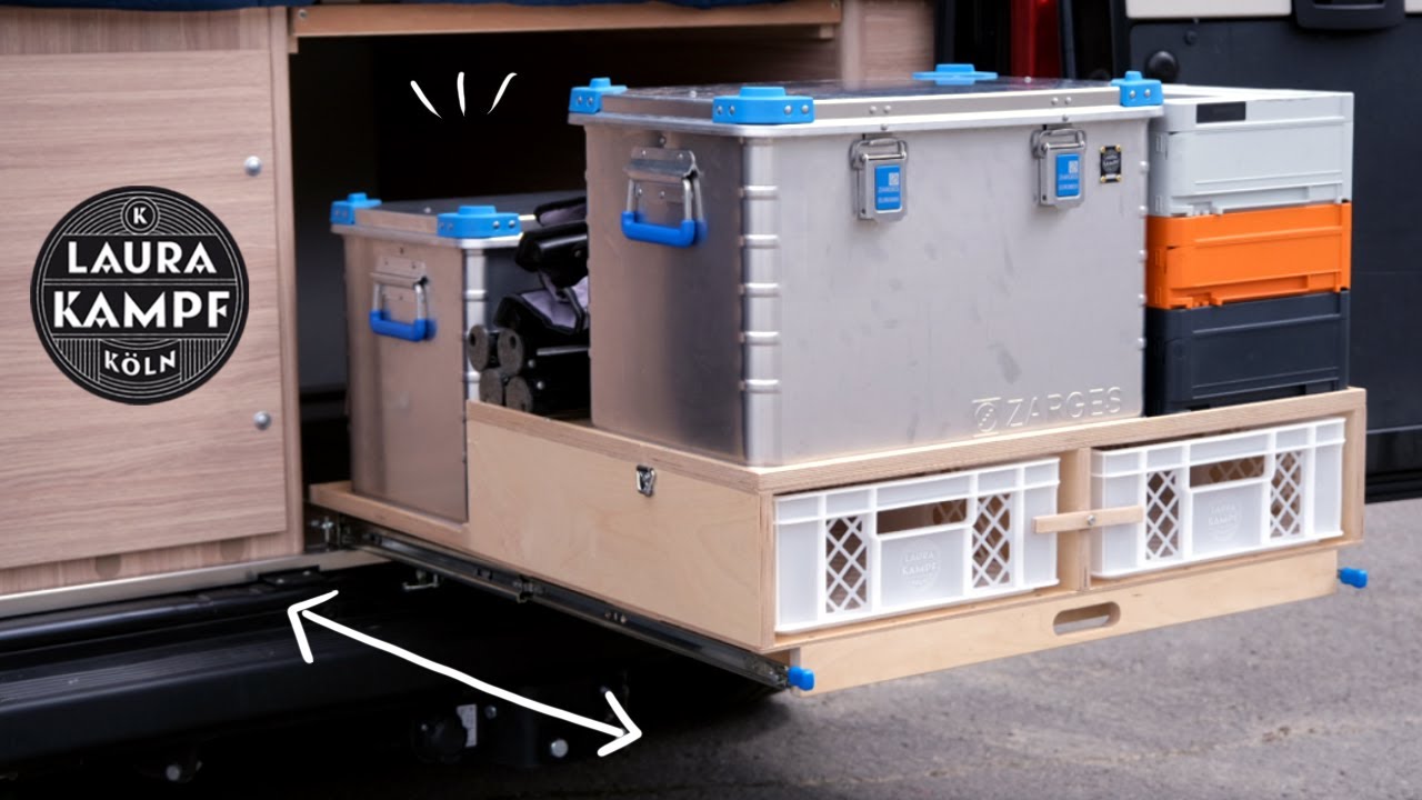 Building a huge storage drawer for my Van! (Tips and Tricks)