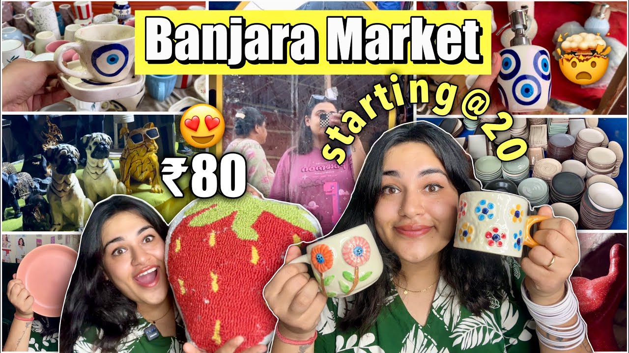 Banjara Market Tour & Haul 😍 Best Affordable Home Decor & Shopping in Gurgaon 