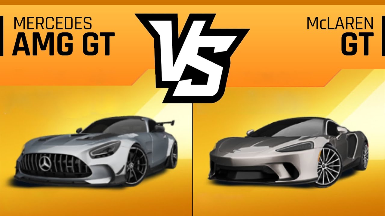 Asphalt 9 MERCEDES AMG GT vs McLAREN GT - Max Comparison & Performance Review