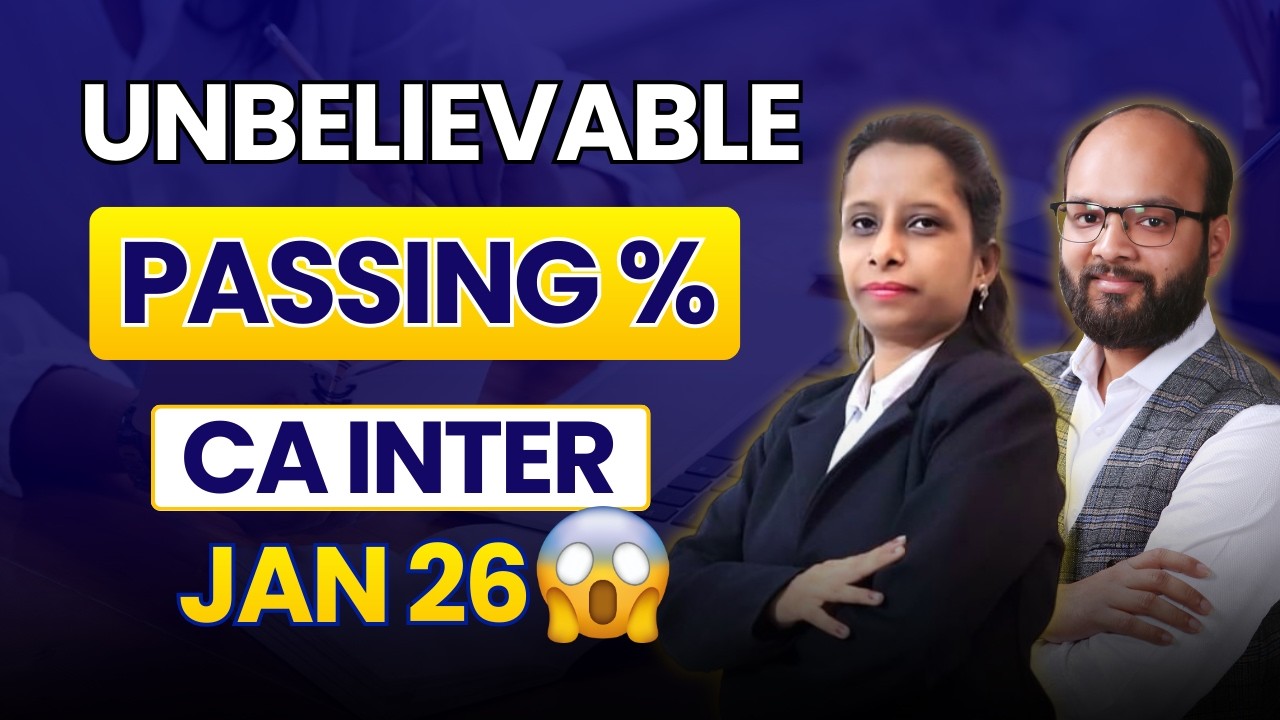 CA Inter Jan 26 Passing Percentage | CA Inter Jan 26 Result | ICAI Result CA Inter Jan 26
