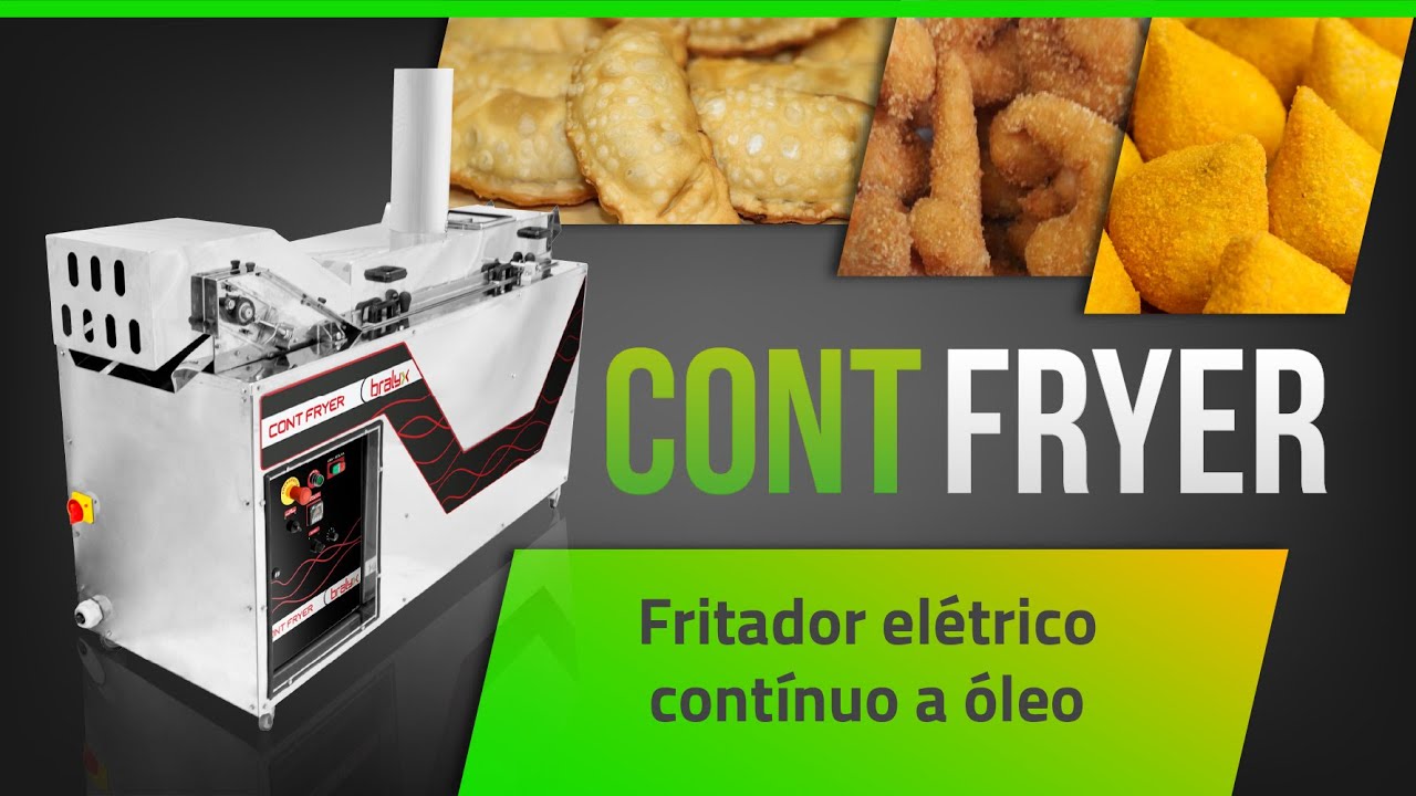 FRITADOR ELÉTRICO CONTÍNUO A ÓLEO CONT FRYER  BRALYX