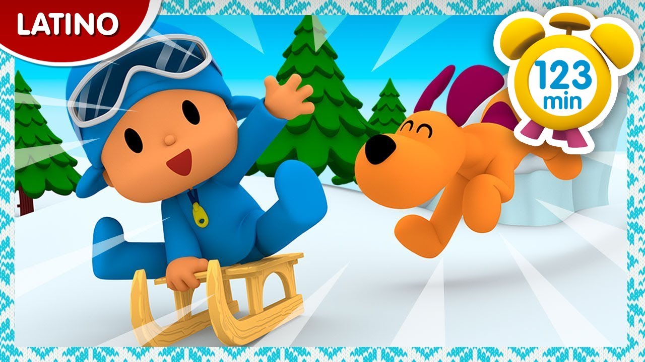 🛷 POCOYÓ en ESPAÑOL LATINO - Aventura en Trineo [123 min] CARICATURAS y DIBUJOS ANIMADOS para niños