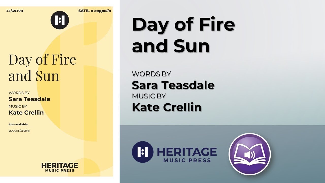 Day of Fire and Sun (SATB, a cappella) | Kate Crellin