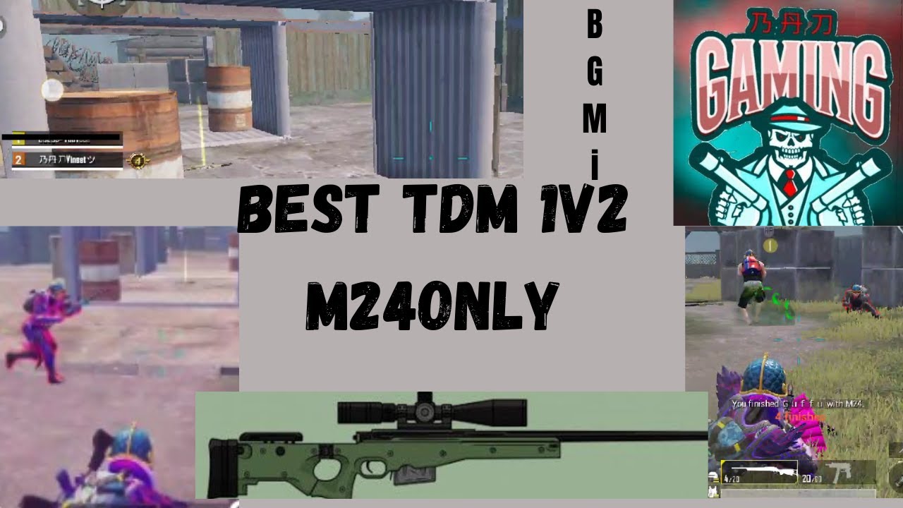 BEST SNIPER MATCH🥵 M24 ONLY CHALLENGE 1V2🥶