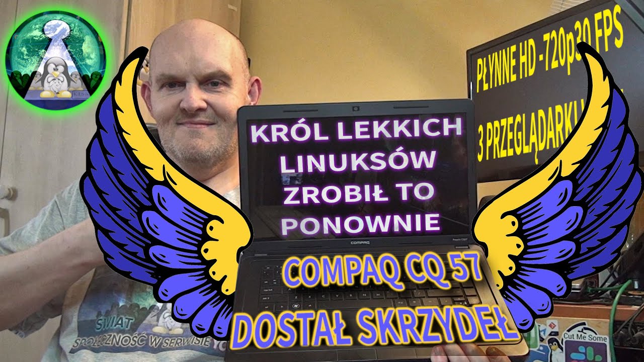 KRÓL JEST TYLKO JEDEN - Jak CompaQ CQ57 dostał skrzydeł dzięki ANTIX Linux. YouTube HD płynne 30 FPS