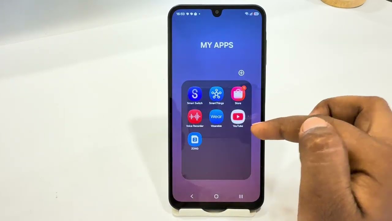 Как удалить папки с экрана приложений на Samsung S26 Ultra