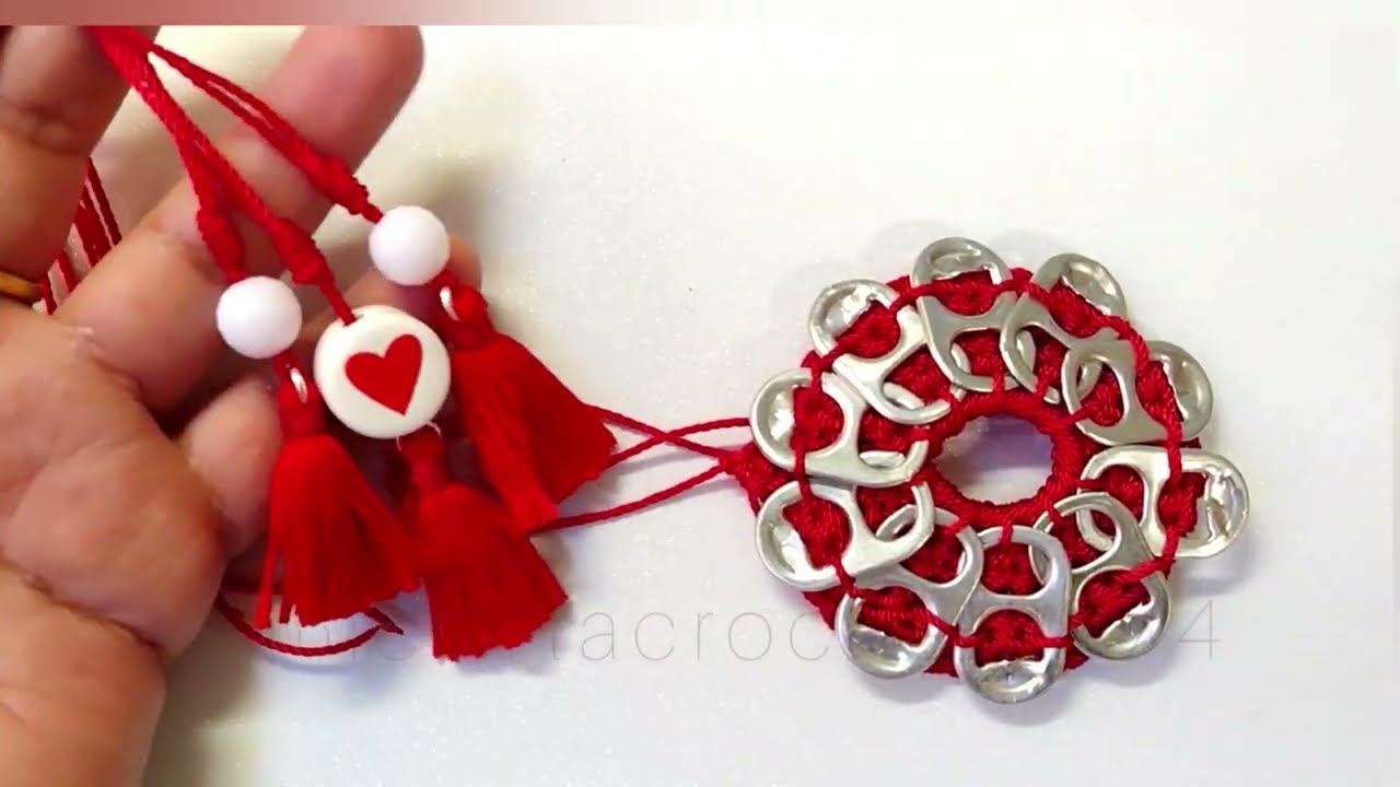 10 Anillasde lata tejidas super facil.