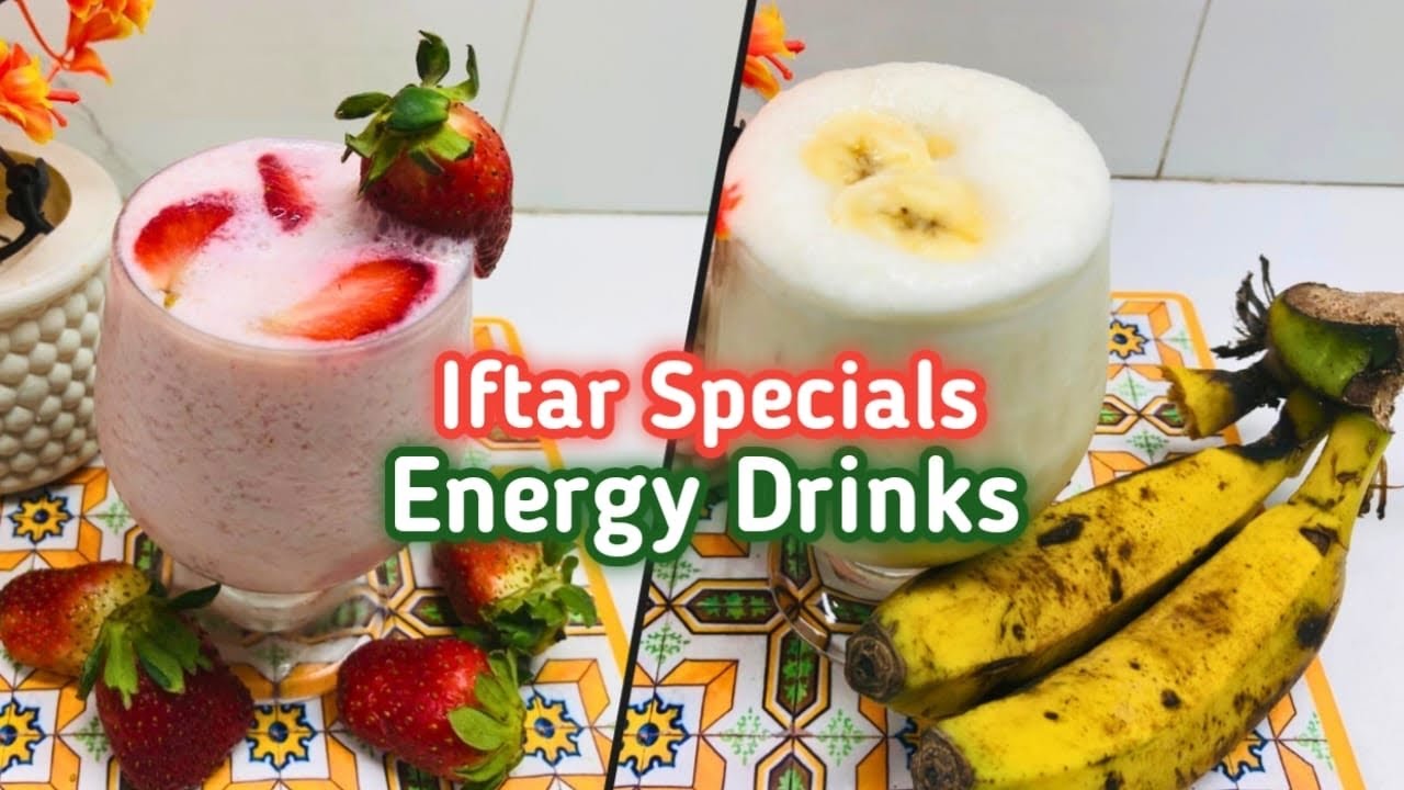 Ramadan Special Milkshake Recipes | Banana shake | Strawberry shake | Iftar Special Energy Drinks 