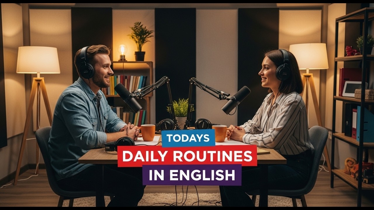 Daily Routine in English | Real English Conversation Podcast #learnenglish #podcast #dailyenglish