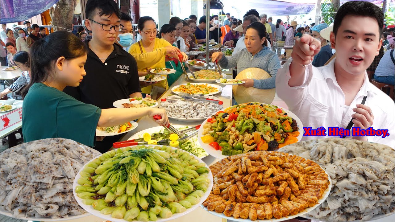 Buffet Miễn Phí Thiền Viện Tuệ Quang đãi ngàn người ăn uống xả láng hiếm nơi nào làm được