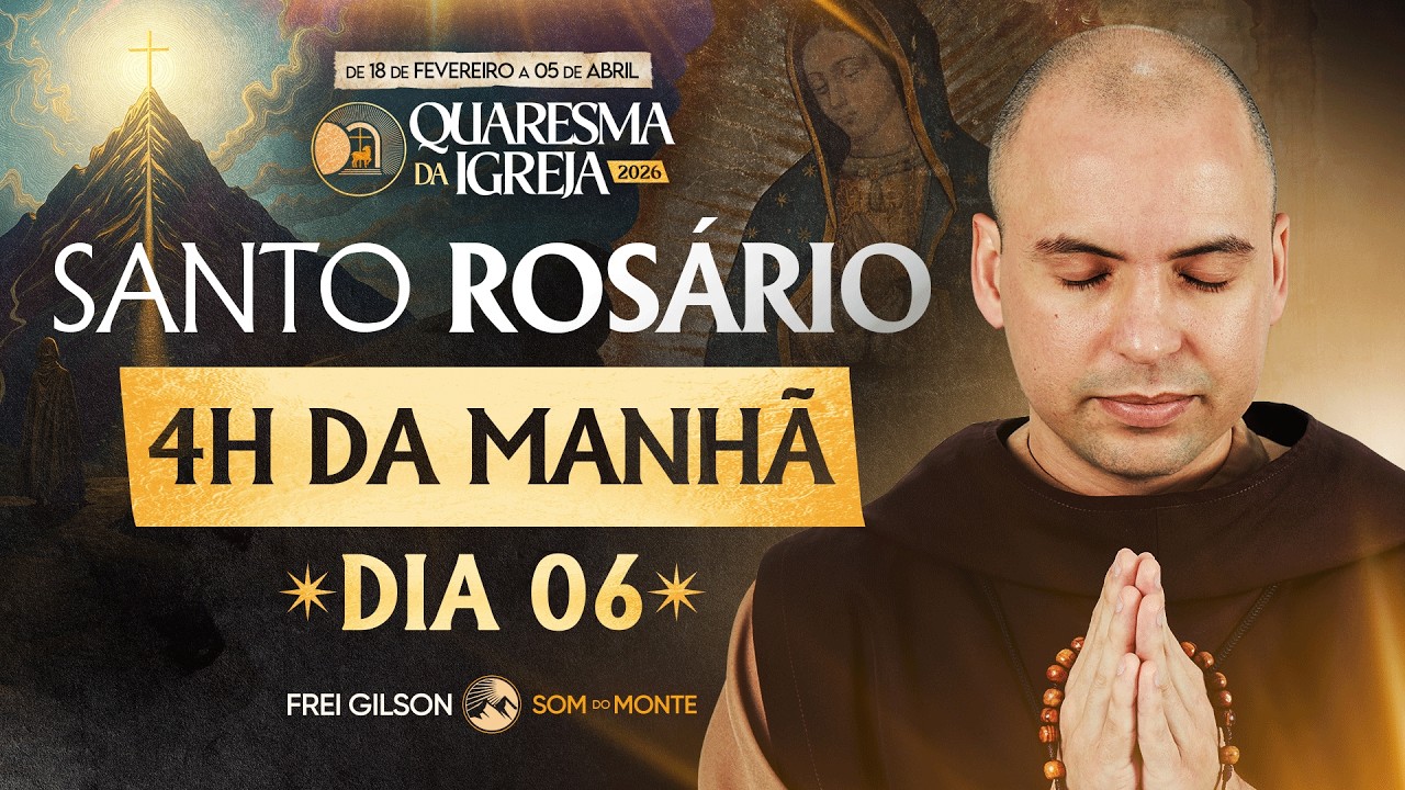 Santo Rosário | Quaresma 2026 | 24/02 | 03:40 | 6° Dia | Live Ao vivo